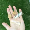 10ml Small Test Tube with Cork Stopper Glass Spice Bottles Container Jars 24*40mm DIY Craft Transparent Straight Glass Bottle HHA1550