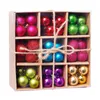 Árvore de Natal 99pcs / lot bolas enfeites para 3cm de suspensão Bola de Ouro Champagne-de-rosa vermelho metálico Bolas de Natal Decor