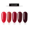 8MLbottle Color Coat Nail Gel Polish Soakoff Resin UV Led Gel Vermilion Series Red Wine8017887