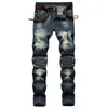 Neue Mode Herren Zerrissene Jeans Casual Skinny Slim Fit Denim Hosen Biker Hip Hop Jeans Männer Plus Größe 422279