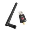 2DB 안테나 USB 이더넷 300m 동금 네트워크 카드 미니 Wi-Fi 수신기 RTL8192EU가있는 300Mbps USB WiFi 어댑터