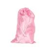 18x30 cm tomma 13 färger ljusrosa rosa rosa jungfruliga hårförlängning Förpackning Satin Silkväska Gift Hårbuntar förpackningsväskor T20264G