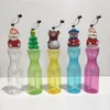 Crianças Cup Straw crianças criativas de palha dos desenhos animados canecas de café com Led Fruit animal Chtistmas Juice forma plástica Cups Copos GGA3665-1