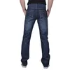 Hommes jean hommes solide Denim coton Vintage mode 2022 été lavage Hip Hop travail pantalon droit Long pantalon # Jun101