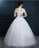 One Shoulder Wedding Dress 2019 New Korean Bride Plus Size Dress Boat Neck Off The Shoulder Vestido De Noiva