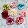 High quality large curled rose head wholesale hand DIY fake rose flower flower silk cloth for party mermaid supplies bedroom decor LX2785