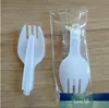 free shipping Plastic scoop Folding Fork spoon Measuring spoon Ice cream Fork scoop