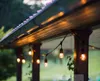 Wodoodporna Heavy Duty 15m Outdoor E27 Bulb Lights String Connectable Festoon for Party Garden Christmas Holiday Garland Cafe