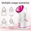 Freeshipping Facial Steamer Stora Kapacitet Vattentank 60 ml Mjuk och Djup Rengöring Ansikte Steamer Electric Spa Face Steamer Whitening