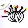 Acessórios de cabelo menino menina crianças bonito abelha joaninha alienígena antena headband adorável bola de pelúcia hoop festa de aniversário de halloween gift15891300