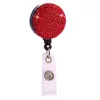 Retrattile Badge Reel Cordino Carta d'identità Porta badge Ski Pass Portachiavi multiuso Clip anti-smarrimento in metallo Spedizione marittima IIA454