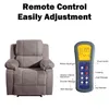 Ois päls. Suede uppvärmd massage recliner soffa stol Ergonomisk lounge med 8 vibrationsmotorer pp039116aa