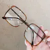New Geek Fashion Design Full Metal fortalecidos Optical Óculos Com Multi Nível Praça Frames e longo Tampa Braços