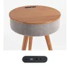 Kablosuz şarjlı nordic başucu masası, kablosuz şarj ile şarj yuvarlak masa ile basit küçük yatak odası masası 3205801