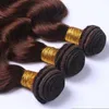 Dunkelbraune Körperwelle Brasilianisches Reines Haar Bundles 4 # 10-30 Menschliche Remy Haarverlängerungen Haarwebart Kostenloser schneller Versand