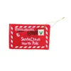 Julkuvertkort Paket till Santa Claus Candy Presentväska Money Card Presenthållare Träd prydnad