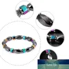 Newest Magnetic Hematite Bracelets AB color Alloy Black Gallstone Beads Bracelet for Woman Man Support FBA Drop Shipping
