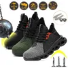 Werk Sneakers Lichtgewicht Staal Teen Cap Werk Veiligheid Boot Ademend Veiligheidsschoenen Mannen Laarzen Anti-Smashing Construction for Men