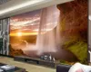 3D duvar kağıdı duvar muhteşem bulutlar romantik manzara şelale romantik manzara dekoratif ipek duvar kağıdı