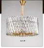 Avrupa Modern Kristal Kolye Lambaları LED Işık Yemek Yatak Odası Oturma Odası Asılı Lambalar Ev Kapalı Aydınlatma Çapı 40cm/50cm/60cm