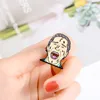 QIHE JEWELRY Thriller Funny Movie Enamel Lapel Pins Skull Enamel Lapel pins Punk Skeleton Brooches Gift For Friends Wholesale