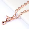 10PCS/Lot Silver/Rose gold/Gold 316L Stainless Steel Toggle Chain Floating Locket Pendant Necklace Wholesale