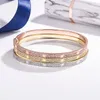 Bracciale gypsophila in argento sterling 925, bracciale con fibbia in diamanti a doppia fila placcato oro rosa 18k stretto in argento sterling, bracciale per coppia