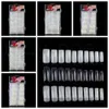 100pcs Natural Transparent French False Nails Acrylic UV Gel Manicure Artificial Fake Nail Art Tips Finger Extension Transparent False Nails