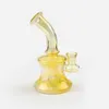 Smoking Accessories 5 Inch Discolor 3.5 Thick Glass Bong Water Pipe Joint 14mm Female Beaker Dab Rig