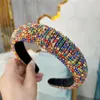 Full Diamante Padded Baroque Headbands Luxury Crystal Hairbands For Women Rhinestone Tiara Bling Hair Accessories 9 styles