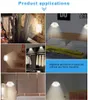 LED Light Pir Motion czujnik nocny Lampa ciepła biała pod szafką szafę garderobę sypialnia schody kuchenne oświetlenie LED Puck Lights5073527