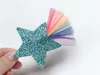 INS Boutique 20pcs Fashion Mignon Glitter Star Hairpins Solid Rainbow Lace Star Hair Clips Princess Headwear Hair Accessories 4744205