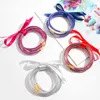 JUST FEEL 5Pcs Silver Color Glitter Jelly Bangle Bracelet Plastic with Gold Lining Fashion Jewelry Lightweight Bracelets