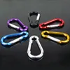 Moschettone in alluminio D-Ring Molla in lega di alluminio Moschettone Portachiavi Outdoor Camping Arrampicata Snap Clip Lock Buckle Hook Fishing Tool