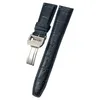 20mm 22mm Leather Cowhide Watch Band Replacement for IWC Portugieser Porotfino Family PILOT'S Watches Black Blue Brown Strap 249v