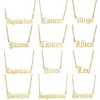 12 Constellations Lettre Pendentif Collier Cadeau D'anniversaire Collier En Acier Inoxydable Polices Rétro Populaires Bijoux De Mode