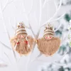 Arbre de Noël Pendentif Mignon Manteau Garçon Fille Poupée Ensemble Pendentifs Suspendus Arbre De Noël Ornements Fenêtre Décoration JK2008PH