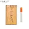 COURNOT-caja de madera Dugout de eyección automática, con poca cerámica, para fumar, pipa, estuche de almacenamiento de tabaco, Dugout portátil