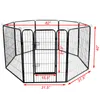 Högkvalitativ grossist Billiga Bästa Stora Inomhus Metall Valp Hund Run Fence / Iron Pet Dog PlayPen W24101525