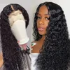 IShow Middle Part T Lace Wigs Loose Deep Straight Human Hair Wigs Peruan Curly Spets Wigs Indian Hair Malaysian Body Water Wave545194204