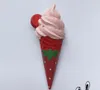 Kylskåpmagneter Strawberry Chocolate Matcha Cone Ice Cream Resin Pasta Kylskåp Klistermärken