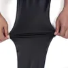 Wholesale-Free shipping Fashion Sexy Shiny Metallic High Waist Black Stretchy Leather Leggings/Pants