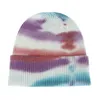 Knit Crochet Beanies Hat Women Men Winter Warm Caps Fashion Tie Dye Outdoor Hiphop Hat Headwear DB006