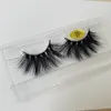 5D 25mm long dramatic 3D mink hair false eyelashes to make eyelash lengthening version by hand free shipping DHL