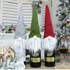 Świąteczna butelka do wina Nordic Land God Santa Claus Champagne Wine Bottle Cover Nowy Rok Dekoracja