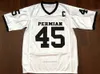 우리 모두에서 우주선 # 45 perfian football jerseys 영화 금요일 밤 조명 스티치 화이트 S-3XL 고품질