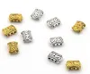 200PCS / Lot Silver Guldpläterade 3 Hålkontakter Spacer Pärlor för smycken Hitta DIY Tillverkning 11x8.5mm