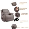 US-Oris-Fell. Wildleder beheizte Massage Recliner Sofa Chair Ergonomische Lounge mit 8 Vibrationsmotoren PP039116AA