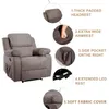 US STOCK ORIS FUR. Suede Heated Massage Recliner Sofa Chair Ergonomic Lounge with 8 Vibration Motors PP039116EAA