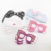 الورق الناعم eylashes box girls glasses cute mink lash packaging for 25mm lashes lash lash logo arch fdshine5912523